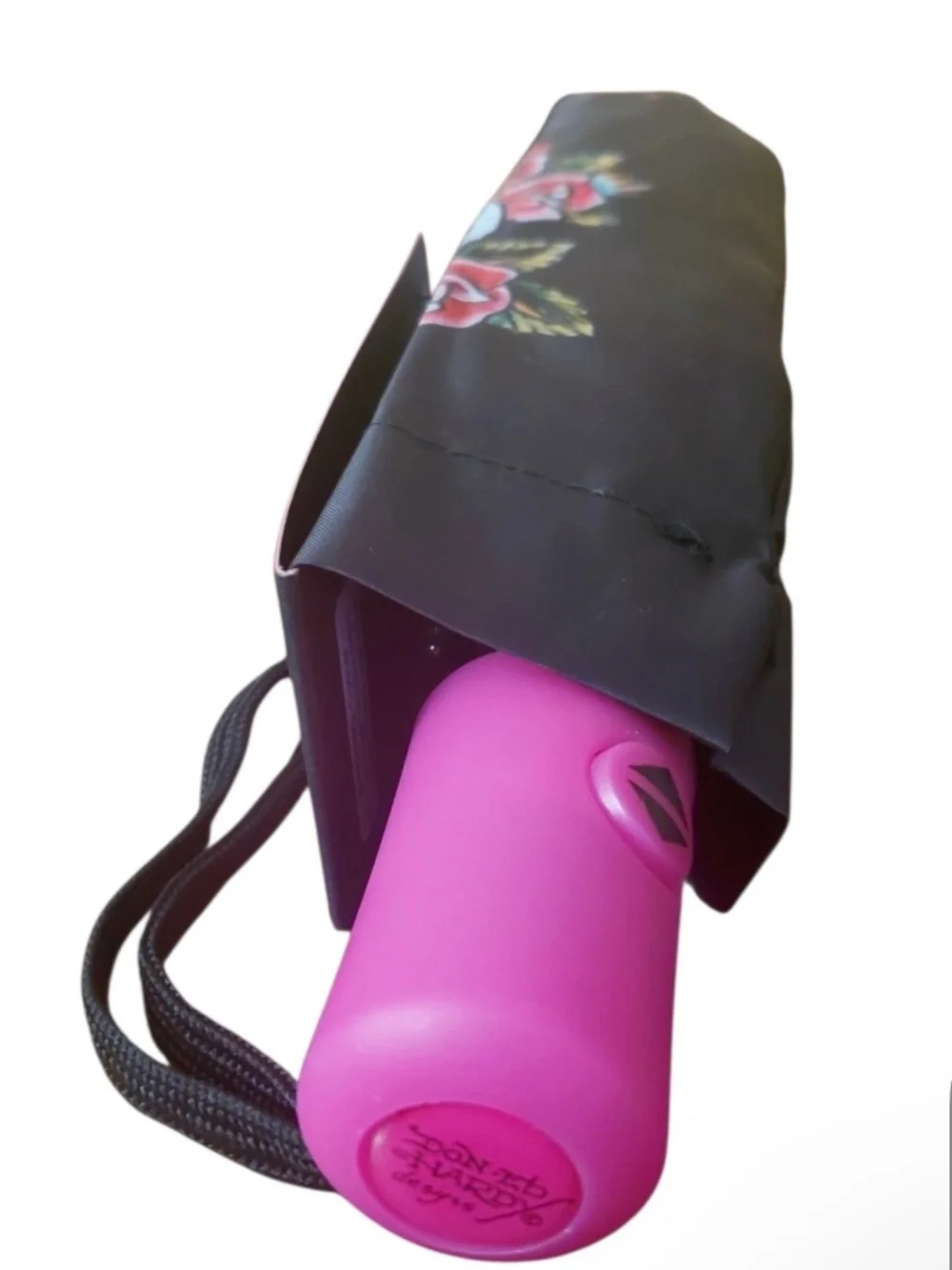 Ed Hardy Skull & Rose Design Compact Umbrella NWT